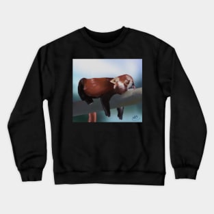 Sleeping Red Panda Crewneck Sweatshirt